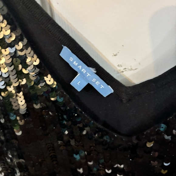 Sparkle sequin tank top black - Picture 7 of 8